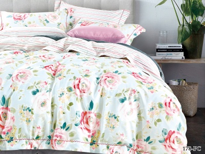 Ткань Поплин "Pure cotton" 120 ± 5 гр/м2 хлопок 100% (178-PC(A), Цветы, Мультиколор)