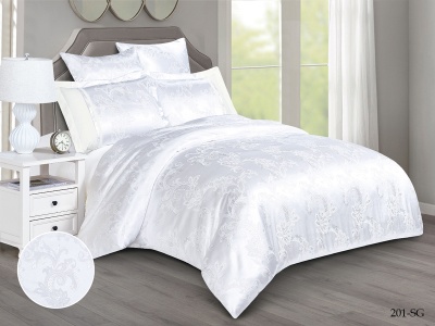 КПБ Cleo "Satin Jacquard" двуспальный 180*215*1 220*240*1(±5) 50*70+5*2(±2) 70*70*2(±2) (21/201-SG, Узоры, Белый) КПБ Cleo "Satin Jacquard" двуспальный 180*215*1 220*240*1(±5) 50*70+5*2(±2) 70*70*2(±2) (21/201-SG, Узоры, Белый)