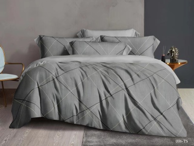 КПБ Cleo тенсель "Soft Tencel" двуспальный 180*210*1 230*240*1(±5) 50*70*2(±8) RU (22/1006-TS, Геометрия, Серый) КПБ Cleo тенсель "Soft Tencel" двуспальный 180*210*1 230*240*1(±5) 50*70*2(±8) RU (22/1006-TS, Геометрия, Серый)