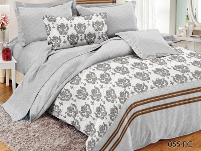 КПБ Cleo Поплин "Pure Cotton" дуэт 145*215*2 220*240*1(±5) 50*70*2(±2) 70*70*2(±2) в ПВХ (41/055-PC, Узоры, Серый) КПБ Cleo Поплин "Pure Cotton" дуэт 145*215*2 220*240*1(±5) 50*70*2(±2) 70*70*2(±2) в ПВХ (41/055-PC, Узоры, Серый)