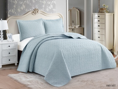 Покрывало Cleo "MUSCAT" 230*250 50*70+5см*2 (230/040-MT, Однотонное,Зеленый)