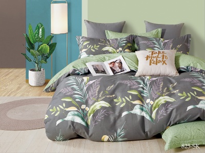 КПБ Cleo сатин набивной "Satin de Luxe" евро 200*220*1 230*250*1(±5) 50*70+5*2 70*70*2(±2) (31/825-SK, Растения, Мультиколор) КПБ Cleo сатин набивной "Satin de Luxe" евро 200*220*1 230*250*1(±5) 50*70+5*2 70*70*2(±2) (31/825-SK, Растения, Мультиколор)