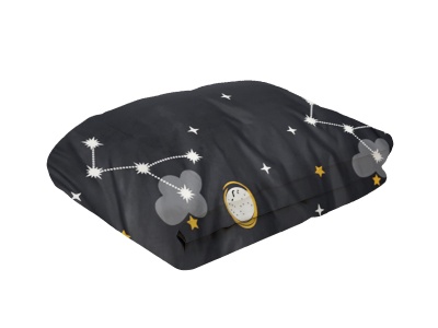 Покрывало Cleo "MAESTRO" 160*210 тубус (160/252-MR, Звезды,Черный) Покрывало Cleo "MAESTRO" 160*210 тубус (160/252-MR, Звезды,Черный)