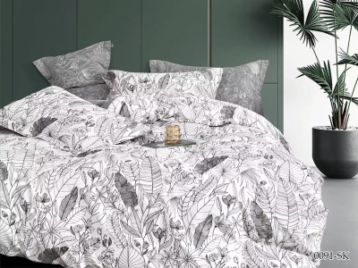 КПБ Cleo сатин набивной "Satin de Luxe" полуторный 150*210*1 160*230*1(±5) 50*70*2(±2) (16/0091-SK, Растения, Мультиколор) КПБ Cleo сатин набивной "Satin de Luxe" полуторный 150*210*1 160*230*1(±5) 50*70*2(±2) (16/0091-SK, Растения, Мультиколор)