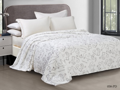 Плед Cleo "Bambino" велсофт полуторный 150*200 (150/058-pd, Животные, Белый) Плед Cleo "Bambino" велсофт полуторный 150*200 (150/058-pd, Животные, Белый)