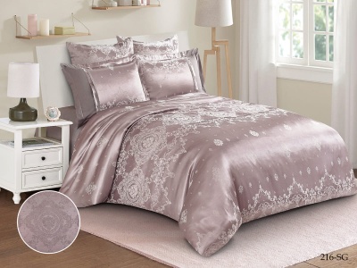 КПБ Cleo "Satin Jacquard" двуспальный 180*215*1 220*240*1(±5) 50*70+5*2(±2) 70*70*2(±2) (21/216-SG, Узоры, Бежевый) КПБ Cleo "Satin Jacquard" двуспальный 180*215*1 220*240*1(±5) 50*70+5*2(±2) 70*70*2(±2) (21/216-SG, Узоры, Бежевый)
