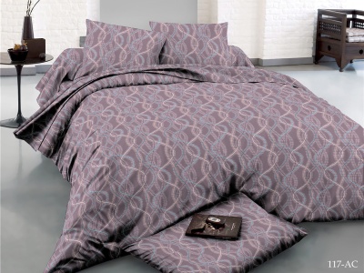 КПБ Cleo полисатин "Art Color" полуторный 145*215*1 150*220*1(±5) 70*70*2(±2) (15/117-AC, Геометрия, Сиреневый) КПБ Cleo полисатин "Art Color" полуторный 145*215*1 150*220*1(±5) 70*70*2(±2) (15/117-AC, Геометрия, Сиреневый)