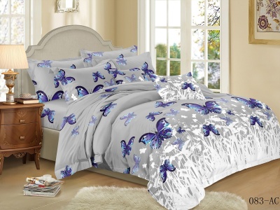 КПБ Cleo полисатин "Art Color" двуспальный 175*215*1 200*220*1(±5) 70*70*2(±2) (20/083-AC, Оригинальное, Мультиколор)