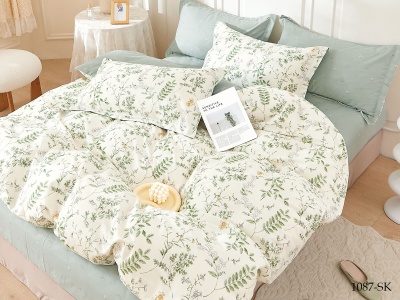 КПБ Cleo сатин набивной "Satin de Luxe" полуторный 150*210*1 160*230*1(±5) 70*70*2(±2) (15/1087-SK, Растения, Мультиколор) КПБ Cleo сатин набивной "Satin de Luxe" полуторный 150*210*1 160*230*1(±5) 70*70*2(±2) (15/1087-SK, Растения, Мультиколор)