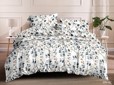 КПБ Cleo полисатин "Art Color" полуторный 145*215*1 150*220*1(±5) 70*70*2(±2) (15/109-AC, Растения, Мультиколор) КПБ Cleo полисатин "Art Color" полуторный 145*215*1 150*220*1(±5) 70*70*2(±2) (15/109-AC, Растения, Мультиколор)