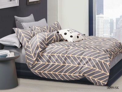 КПБ Cleo сатин набивной "Satin de Luxe" полуторный 150*210*1 160*230*1(±5) 50*70*2(±2) (16/0099-SK, Оригинальное, Серый) КПБ Cleo сатин набивной "Satin de Luxe" полуторный 150*210*1 160*230*1(±5) 50*70*2(±2) (16/0099-SK, Оригинальное, Серый)