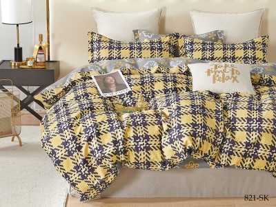 КПБ Cleo сатин набивной "Satin de Luxe" полуторный 150*210*1 160*230*1(±5) 50*70*2(±2) (16/821-SK, Клетка, Мультиколор) КПБ Cleo сатин набивной "Satin de Luxe" полуторный 150*210*1 160*230*1(±5) 50*70*2(±2) (16/821-SK, Клетка, Мультиколор)