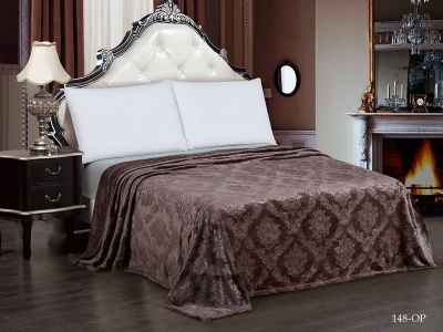 Плед Cleo "Parma" велсофт полуторный 150*200 (150/148-OP, Узоры, Коричневый) Плед Cleo "Parma" велсофт полуторный 150*200 (150/148-OP, Узоры, Коричневый)