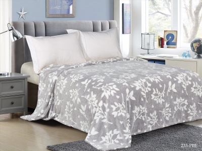 Плед CL HOME "BAMBOO"  полуторный 150*200 микрофибра 100% в атласной ленте (150/233-pbe/LA, Ветви, Серый) Плед CL HOME "BAMBOO"  полуторный 150*200 микрофибра 100% в атласной ленте (150/233-pbe/LA, Ветви, Серый)