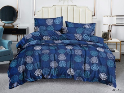 КПБ Cleo полисатин "Art Color" полуторный 145*215*1 150*220*1(±5) 70*70*2(±2) (15/283-AC, Круги, Синий) КПБ Cleo полисатин "Art Color" полуторный 145*215*1 150*220*1(±5) 70*70*2(±2) (15/283-AC, Круги, Синий)