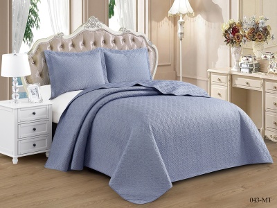 Покрывало Cleo "MUSCAT" 230*250 50*70+5см*2 (230/043-MT, Однотонное,Синий) Покрывало Cleo "MUSCAT" 230*250 50*70+5см*2 (230/043-MT, Однотонное,Синий)