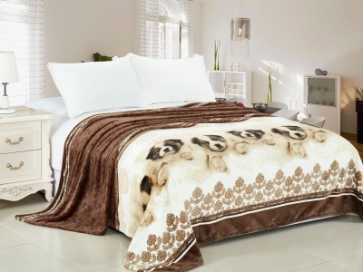 Плед Cleo "California" велсофт двуспальный 180*200 (180/057-pf, Животные, Коричневый) Плед Cleo "California" велсофт двуспальный 180*200 (180/057-pf, Животные, Коричневый)