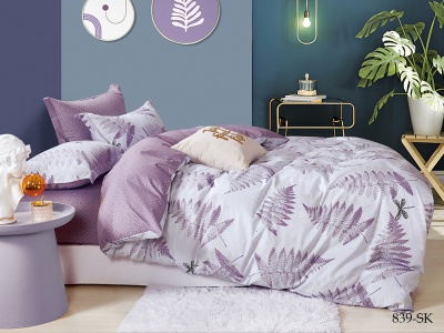 КПБ Cleo сатин набивной "Satin de Luxe" двуспальный 180*210*1 230*240*1(±5) 50*70*2(±2) (22/839-SK, Листья, Мультиколор) КПБ Cleo сатин набивной "Satin de Luxe" двуспальный 180*210*1 230*240*1(±5) 50*70*2(±2) (22/839-SK, Листья, Мультиколор)