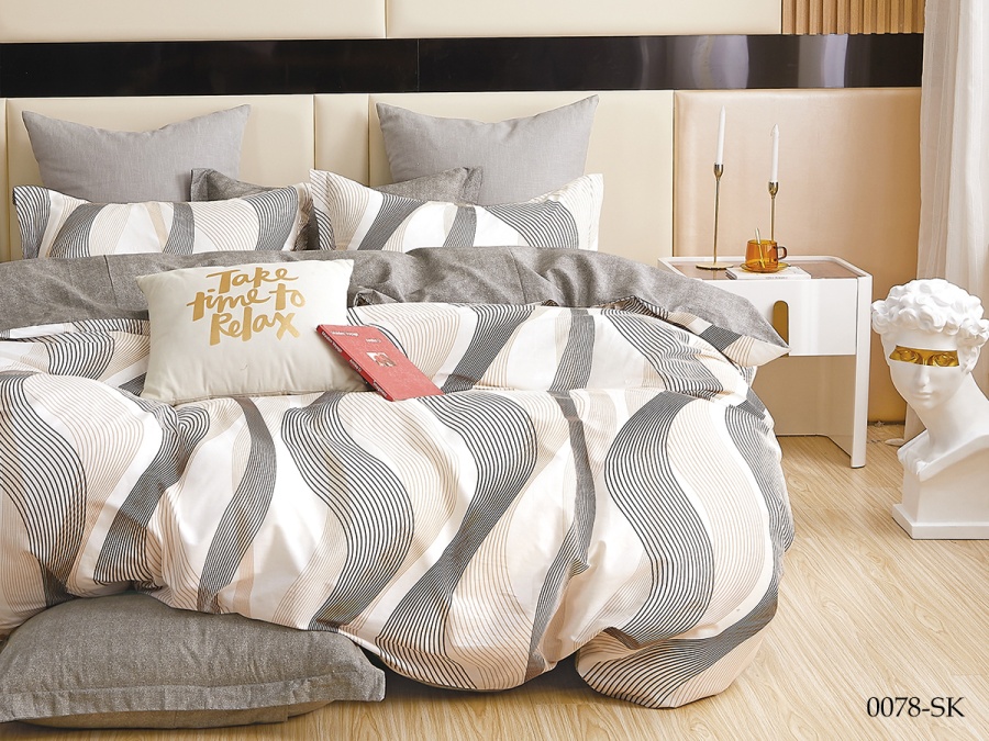 КПБ Cleo сатин набивной "Satin de Luxe" 0078-SK