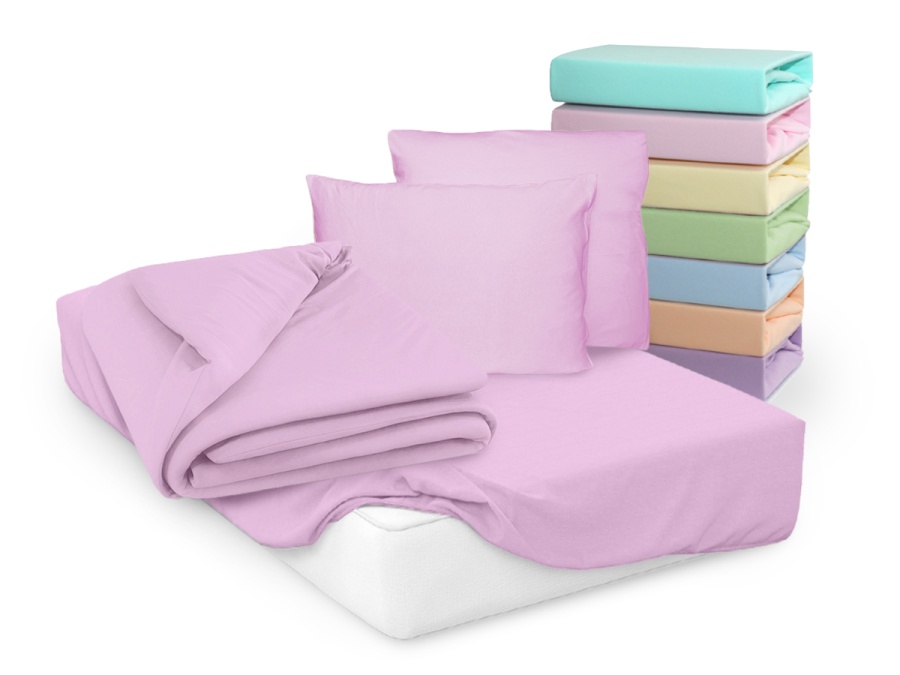 Пододеяльник трикотажный на молнии (св. розовый)