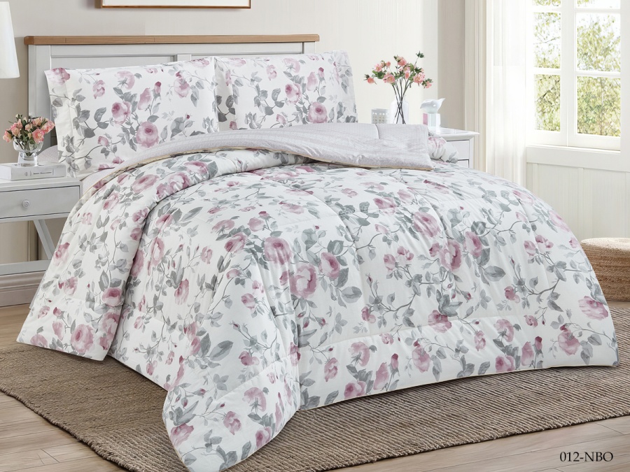 КПБ CLEO сатин "Notte Bianca" с одеялом двуспальный 180*210*1 230*250*1 50*70*2(±2) (22/012-NBO, Цветы, Мультиколор)