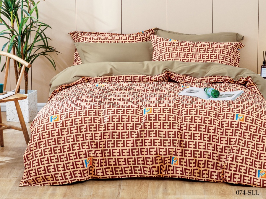 КПБ Cleo сатин набивной "Satin euro max" полуторный 145*215*1 160*230*1(±5) 50*70*2(±2) (16/074-SLL, Оригинальное, Мультиколор)