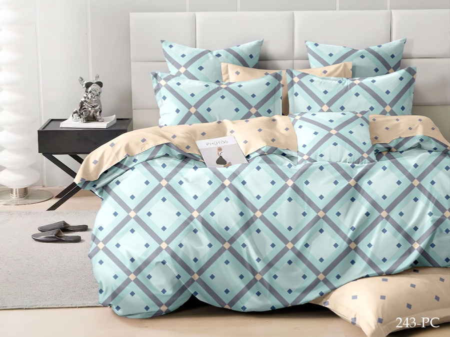 КПБ Cleo Поплин "Pure Cotton" полуторный 145*215*1 150*220*1(±5) 70*70*2(±2) в ПВХ (15/243-PC, Геометрия, Мультиколор) КПБ Cleo Поплин "Pure Cotton" полуторный 145*215*1 150*220*1(±5) 70*70*2(±2) в ПВХ (15/243-PC, Геометрия, Мультиколор)