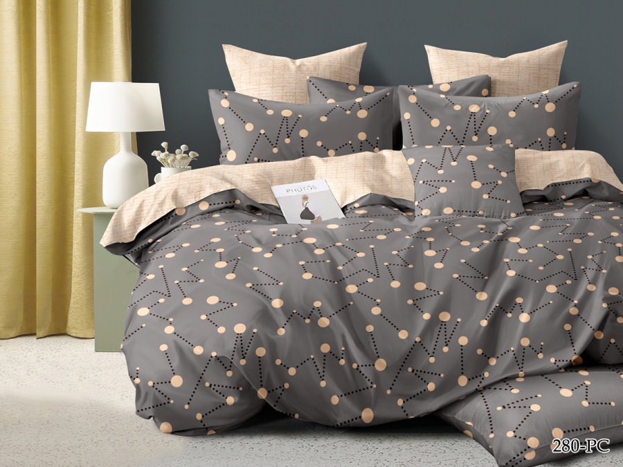 КПБ Cleo Поплин "Pure Cotton" дуэт 145*215*2 220*240*1(±5) 50*70*2(±2) 70*70*2(±2) в ПВХ (41/280-PC, Оригинальное, Мультиколор)