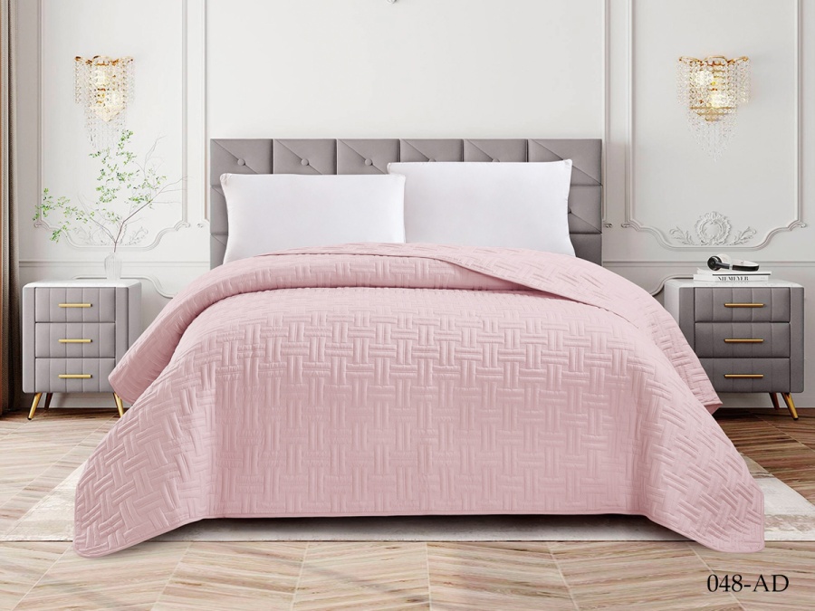 Покрывало Cleo "ANDORA" 220х240 (220/048-AD, Однотонное,Розовый)