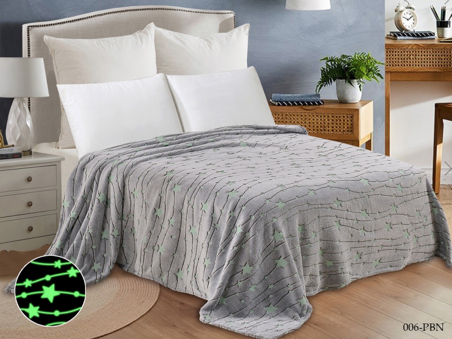 Плед Cleo «Bamboo Neon» велсофт полуторный 150*200 (150/006-PBN, Геометрия, Мультиколор)