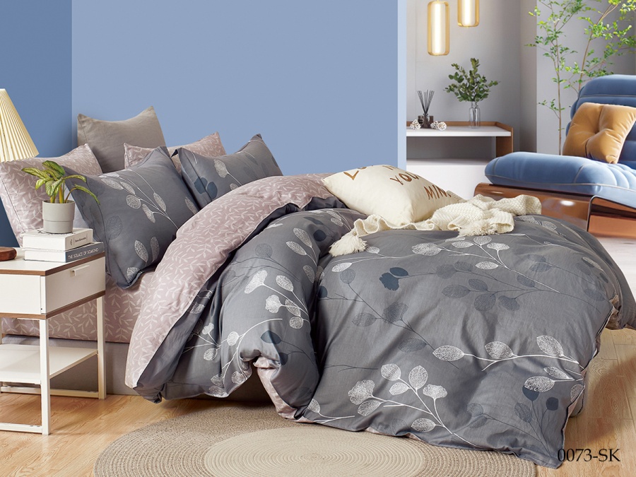 КПБ Cleo сатин набивной "Satin de Luxe" 0073-SK