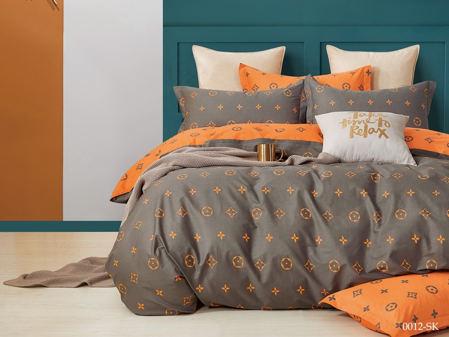 КПБ Cleo сатин набивной "Satin de Luxe" евро 200*220*1 230*250*1(±5) 50*70+5*2 70*70*2(±2) (31/0012-SK, Узоры, Мультиколор)