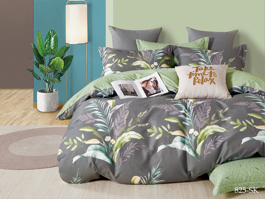 КПБ Cleo сатин набивной "Satin de Luxe" евро 200*220*1 230*250*1(±5) 50*70+5*2 70*70*2(±2) (31/825-SK, Растения, Мультиколор) КПБ Cleo сатин набивной "Satin de Luxe" евро 200*220*1 230*250*1(±5) 50*70+5*2 70*70*2(±2) (31/825-SK, Растения, Мультиколор)