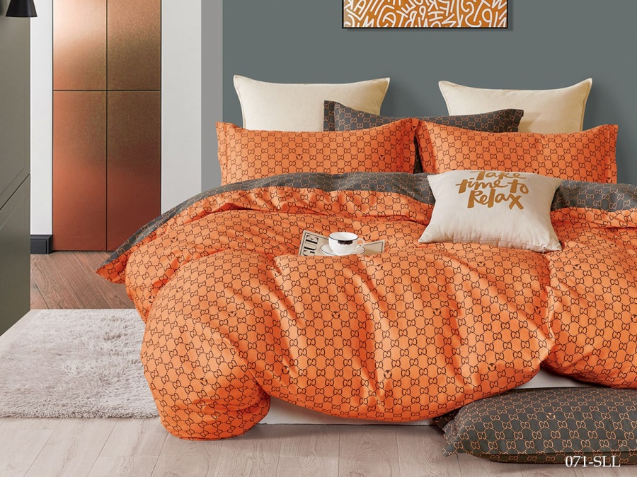 КПБ Cleo сатин набивной "Satin euro max" двуспальный 175*215*1 200*220*1(±5) 50*70*2(±2) (22/071-SLL, Оригинальное, Мультиколор)