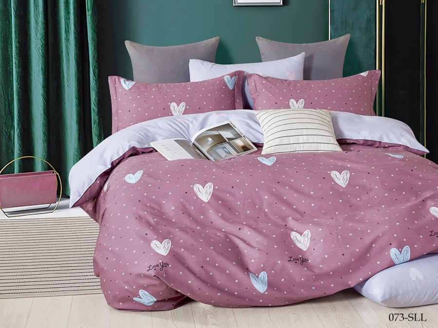 КПБ Cleo сатин набивной "Satin euro max" двуспальный 175*215*1 200*220*1(±5) 50*70*2(±2) (22/073-SLL, Оригинальное, Мультиколор)