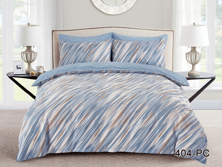 КПБ Cleo Поплин "Pure Cotton" полуторный 145*215*1 150*220*1(±5) 70*70*2(±2) в ПВХ (15/404-PC, Оригинальное, Мультиколор)