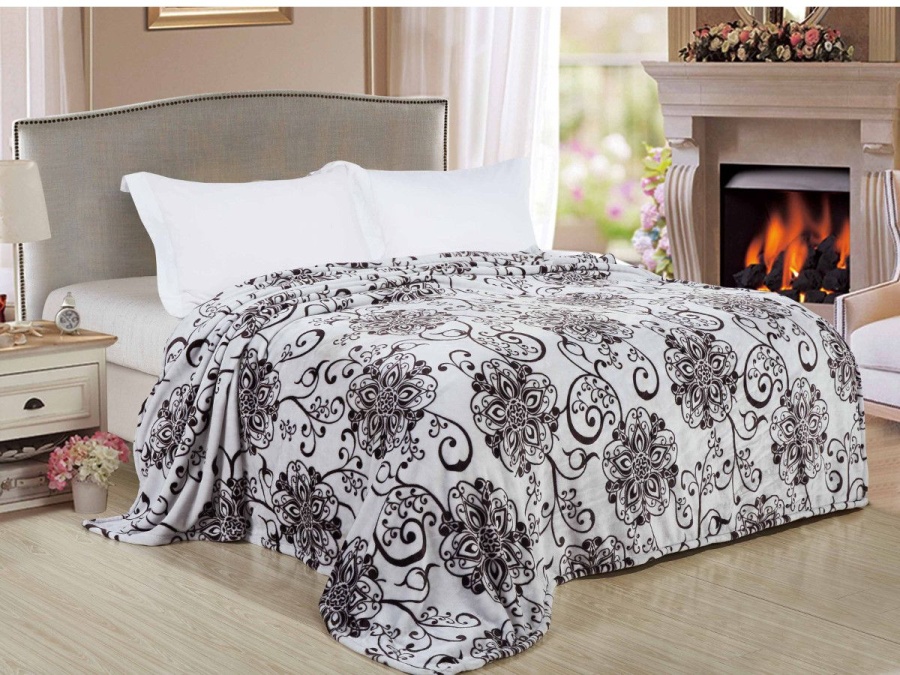 Плед Cleo "California" велсофт двуспальный 180*200 (180/117-pf, Узоры, Мультиколор)