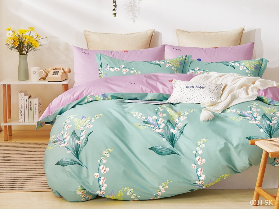 КПБ Cleo сатин набивной "Satin de Luxe" 0011-SK