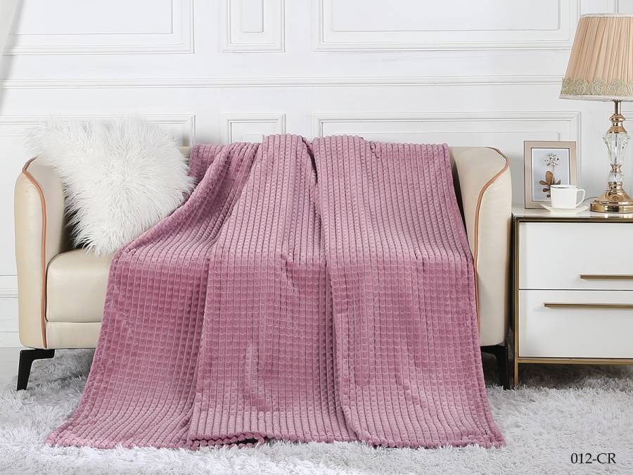 Плед Cleo "Carre"  велсофт полуторный 150*200 (150/012-CR, Клетка, Розовый) Плед Cleo "Carre"  велсофт полуторный 150*200 (150/012-CR, Клетка, Розовый)