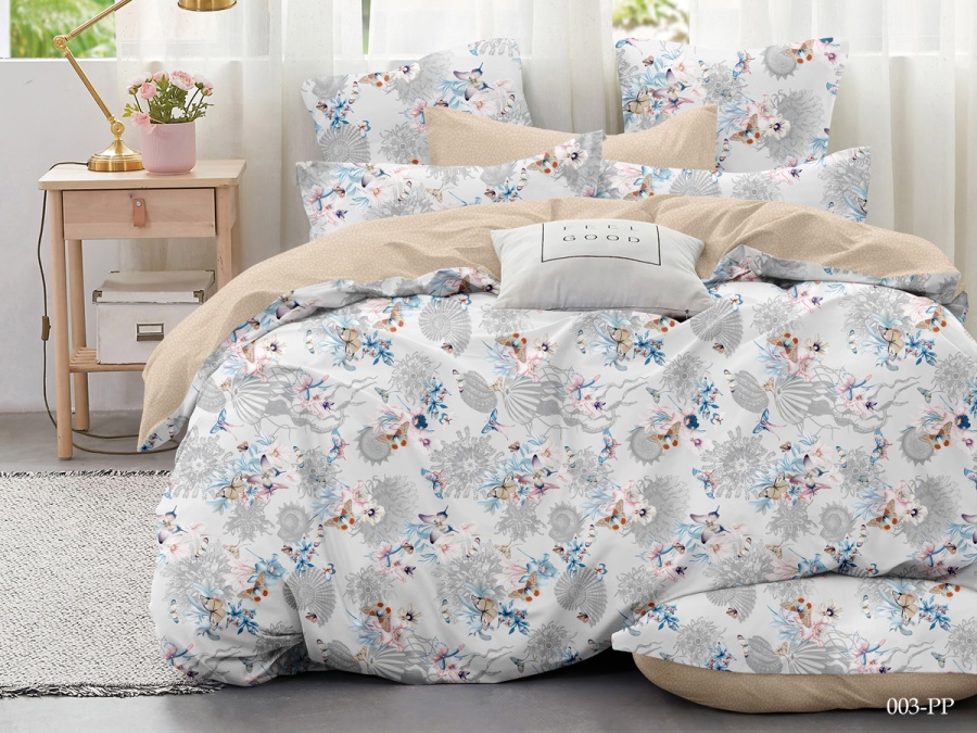 КПБ CL HOME Макопоплин "Mako Poplin" полуторный 145*215*1 150*220*1(±5) 70*70*2(±2) (15/003-PP, Оригинальное, Мультиколор)