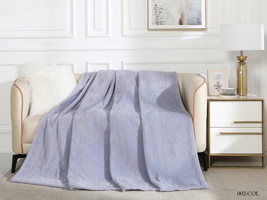 Плед Cleo "Coletta" велсофт двуспальный 180*200 (CL180/002-COL, Оригинальное, Сиреневый) Плед Cleo "Coletta" велсофт двуспальный 180*200 (CL180/002-COL, Оригинальное, Сиреневый)