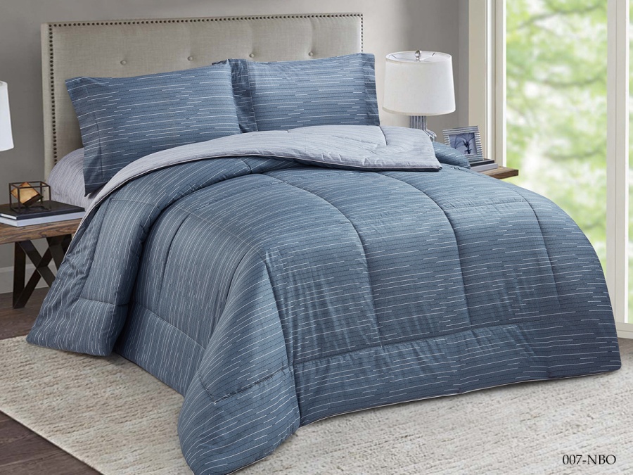 КПБ CLEO сатин "Notte Bianca" с одеялом двуспальный 180*210*1 230*250*1 50*70*2(±2) (22/007-NBO, Полоска, Серый)