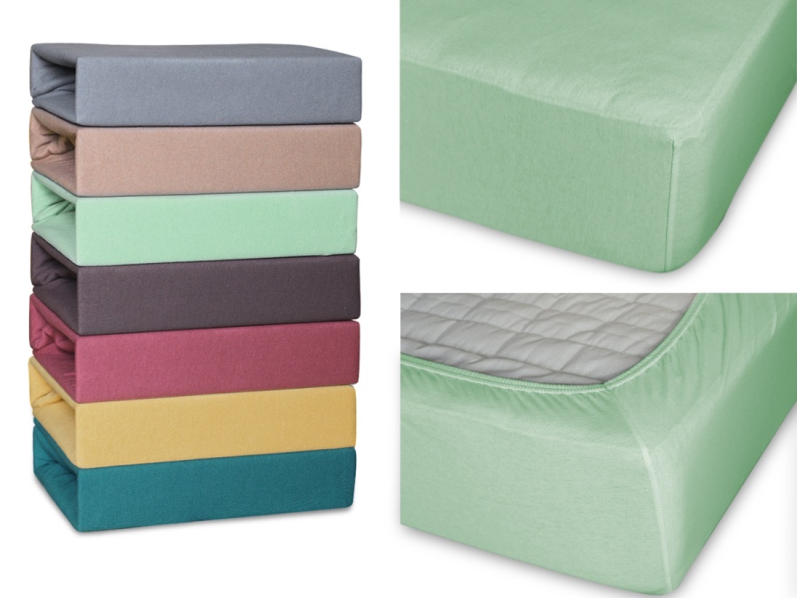 Простыня Cleo трикотажная на резинке (оливковый) Простыня Cleo трикотажная на резинке (оливковый)