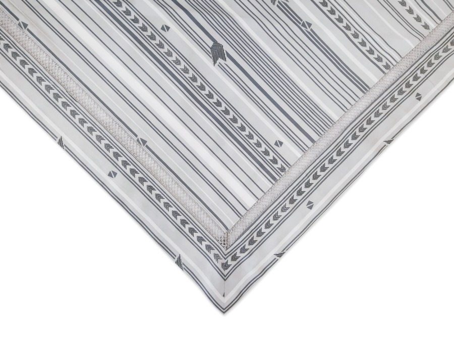 Набор декоративных наволочек Cleo "VELLO D`ORO" 50*70(+5) (2шт) (50/007-VDR, Полоска, Серый)