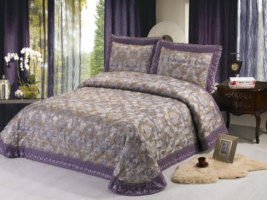 Покрывало жаккард пестротканый 006CLP