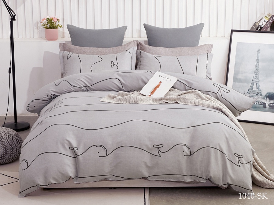 КПБ Cleo сатин набивной "Satin de Luxe" 1040-SK