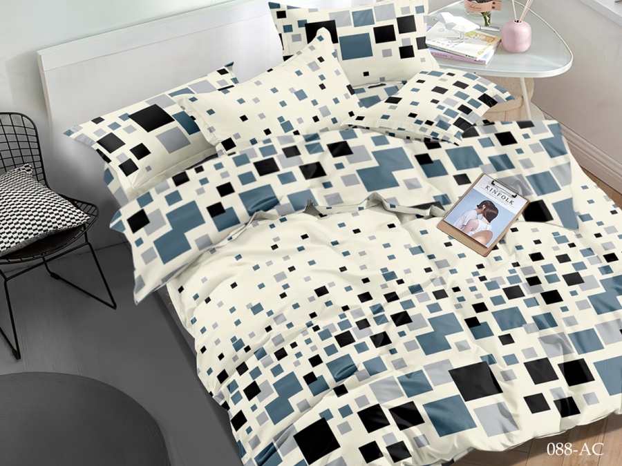 КПБ CL HOME полисатин "Art Color" дуэт 145*215*2 220*240*1(±5) 50*70*2(±2) 70*70*2(±2) в ПВХ (41/088-AC/CL, Геометрия, Мультиколор)