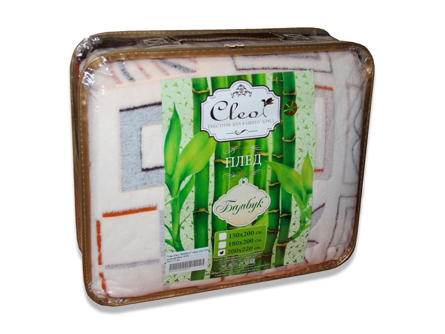Плед Cleo "БАМБУК" микрофибра 100% 257-pb Плед Cleo "БАМБУК" микрофибра 100% 257-pb