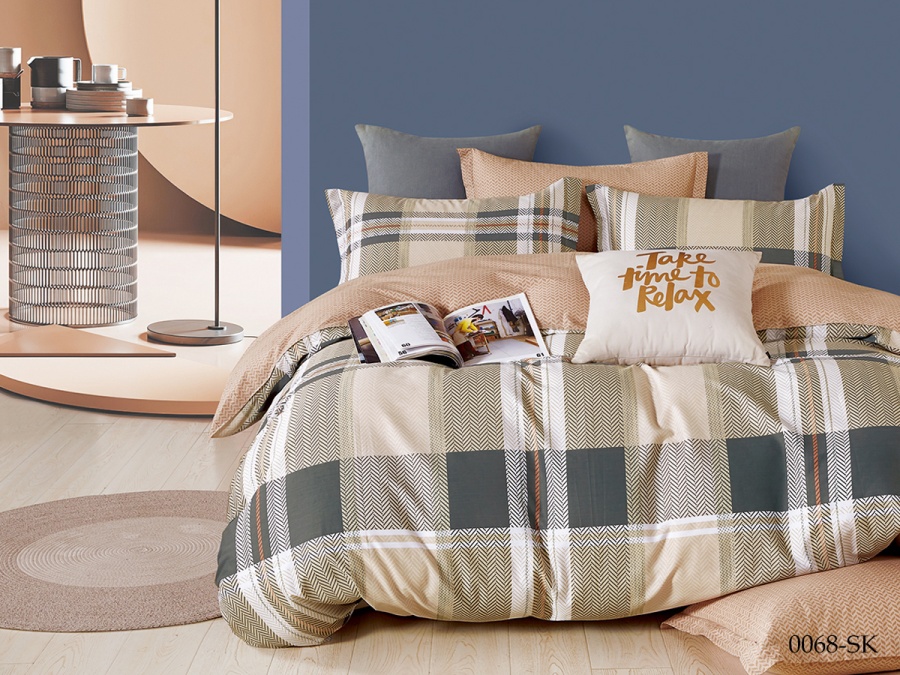 КПБ Cleo сатин набивной "Satin de Luxe" 0068-SK