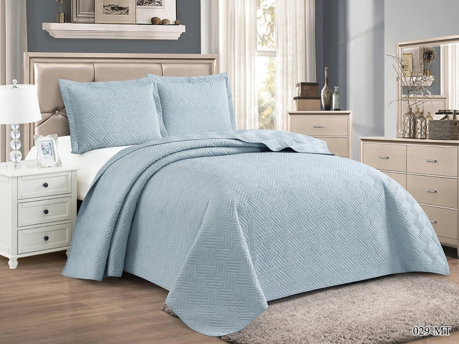 Покрывало Cleo "MUSCAT" 230*250 50*70+5см*2 (230/029-MT, Однотонное, Зелёный)